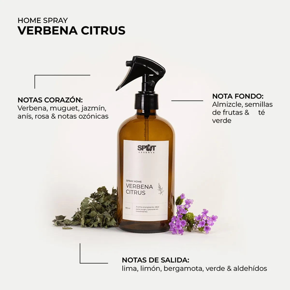 SPRAY HOME LH 500ML AMBAR VERBENA CITRUS SPOT ESSENCE - 2