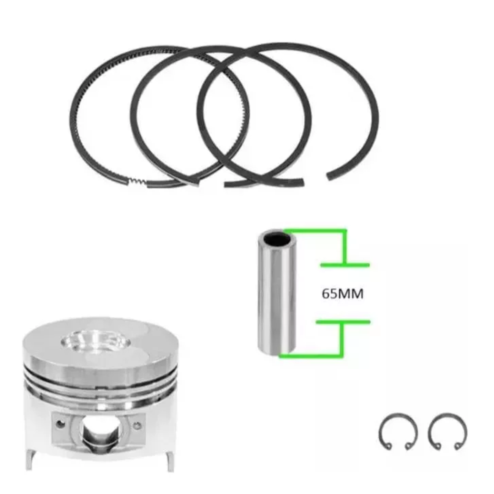 KIT PISTÓN Y ANILLOS PARA MOTOR 186F - 3