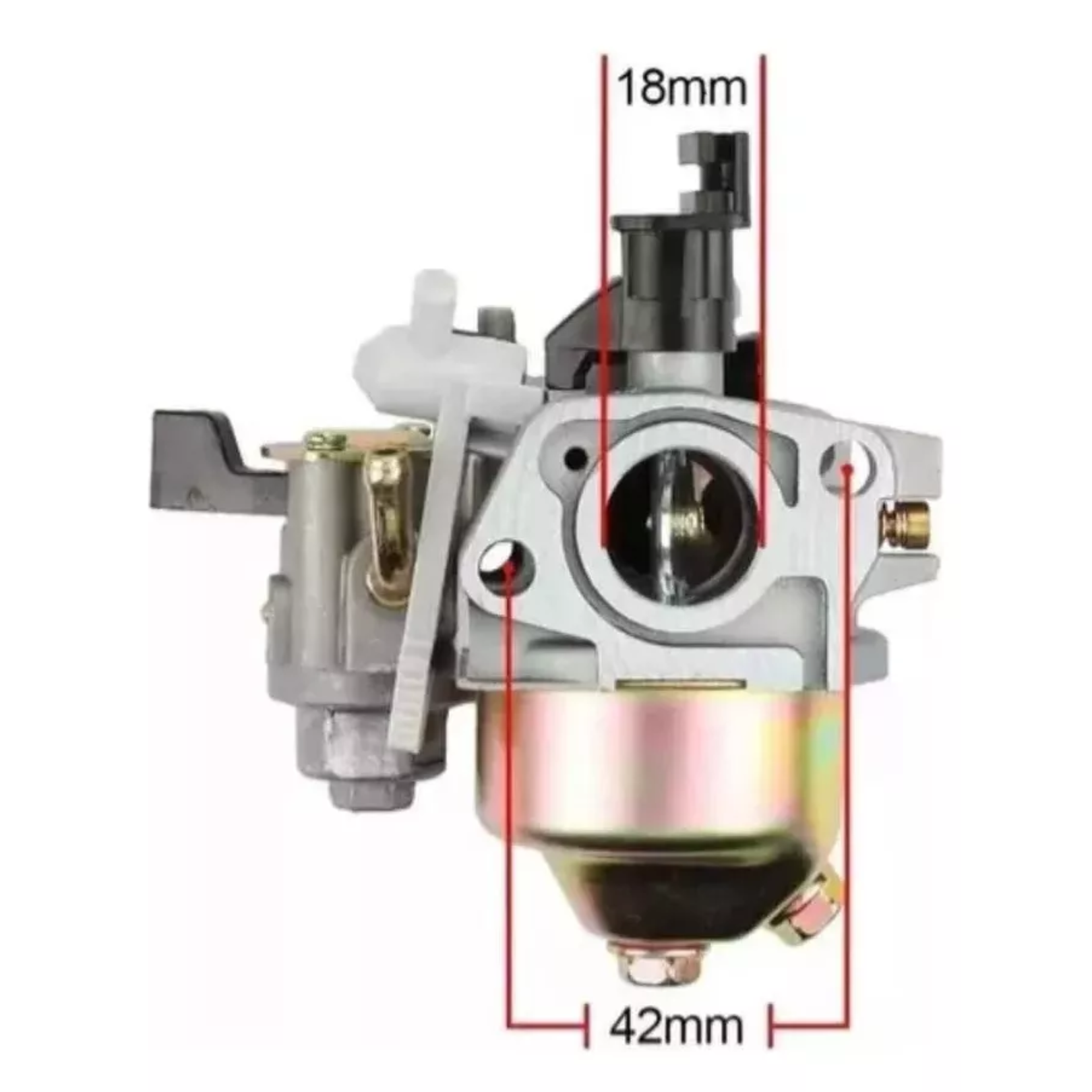 CARBURADOR MOTOBOMBAS 2Y3 PULGADAS GX160 GX200 CON DECANTADOR - 3