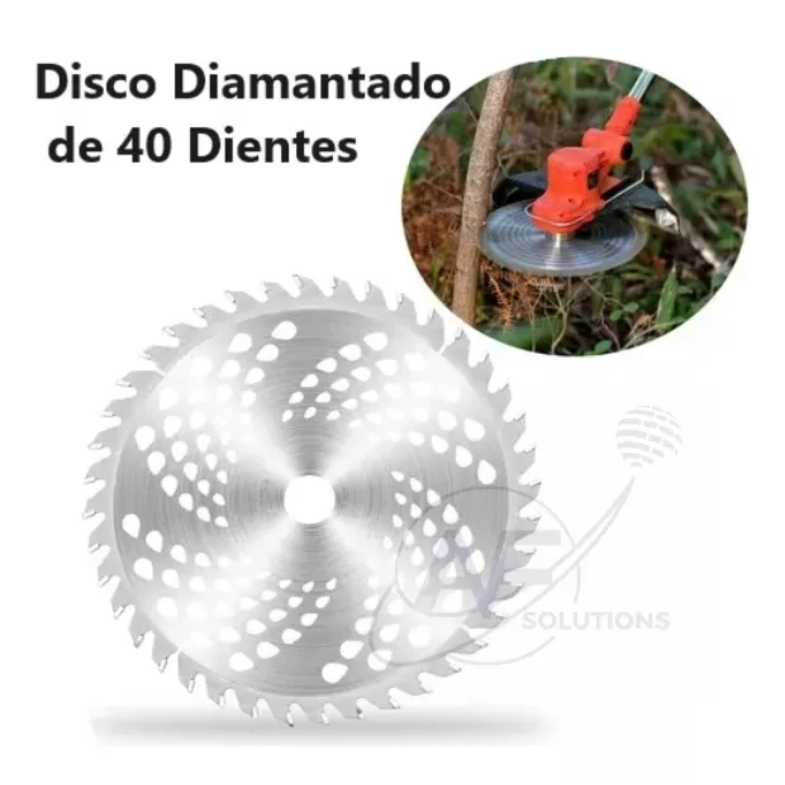 PACK 2 DISCO DESMALEZADORA DIAMANTADO 40 DIENTES - 3