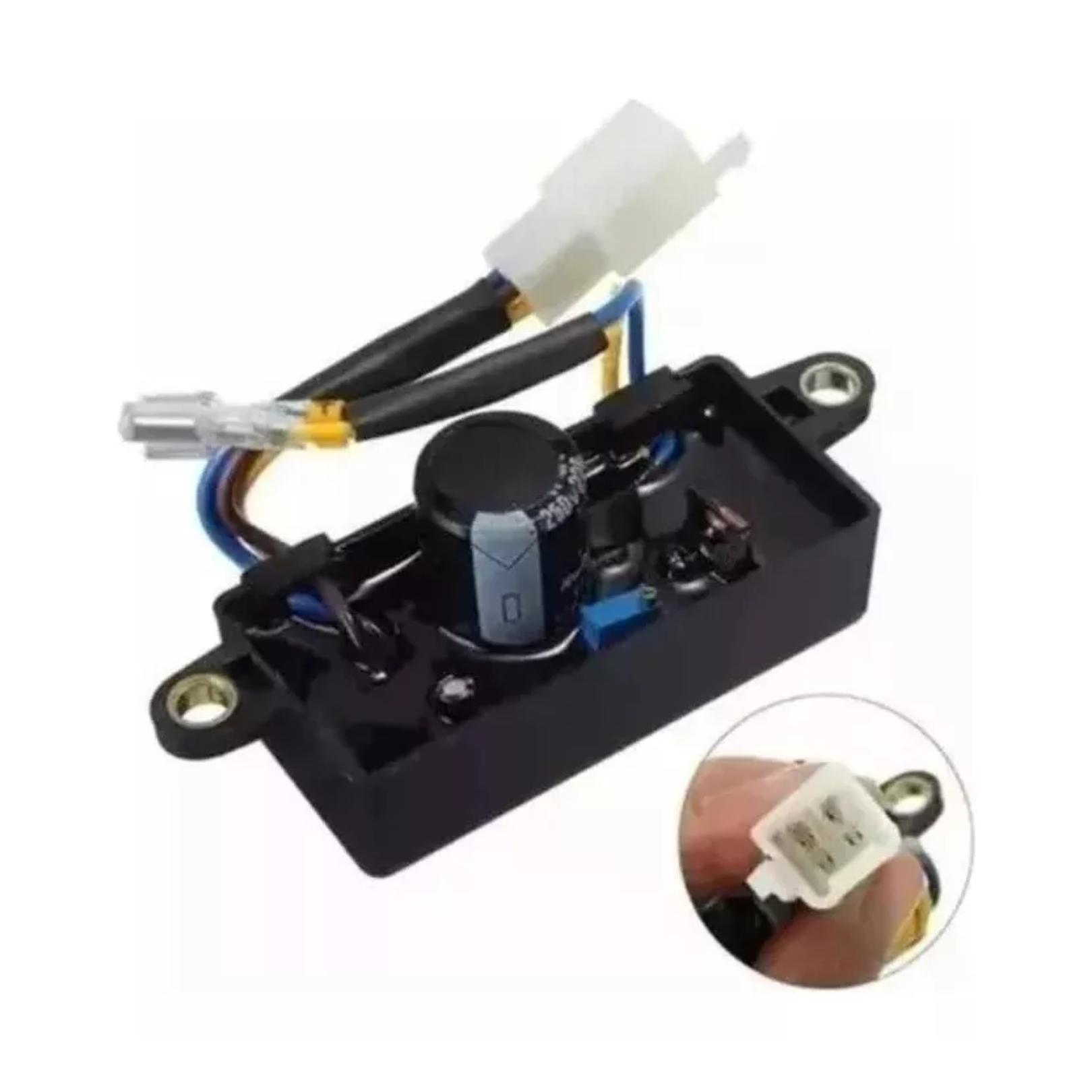 REGULADOR DE VOLTAJE AVR 250V-220UF GENERADOR 1KW-2KW-3KW - 1