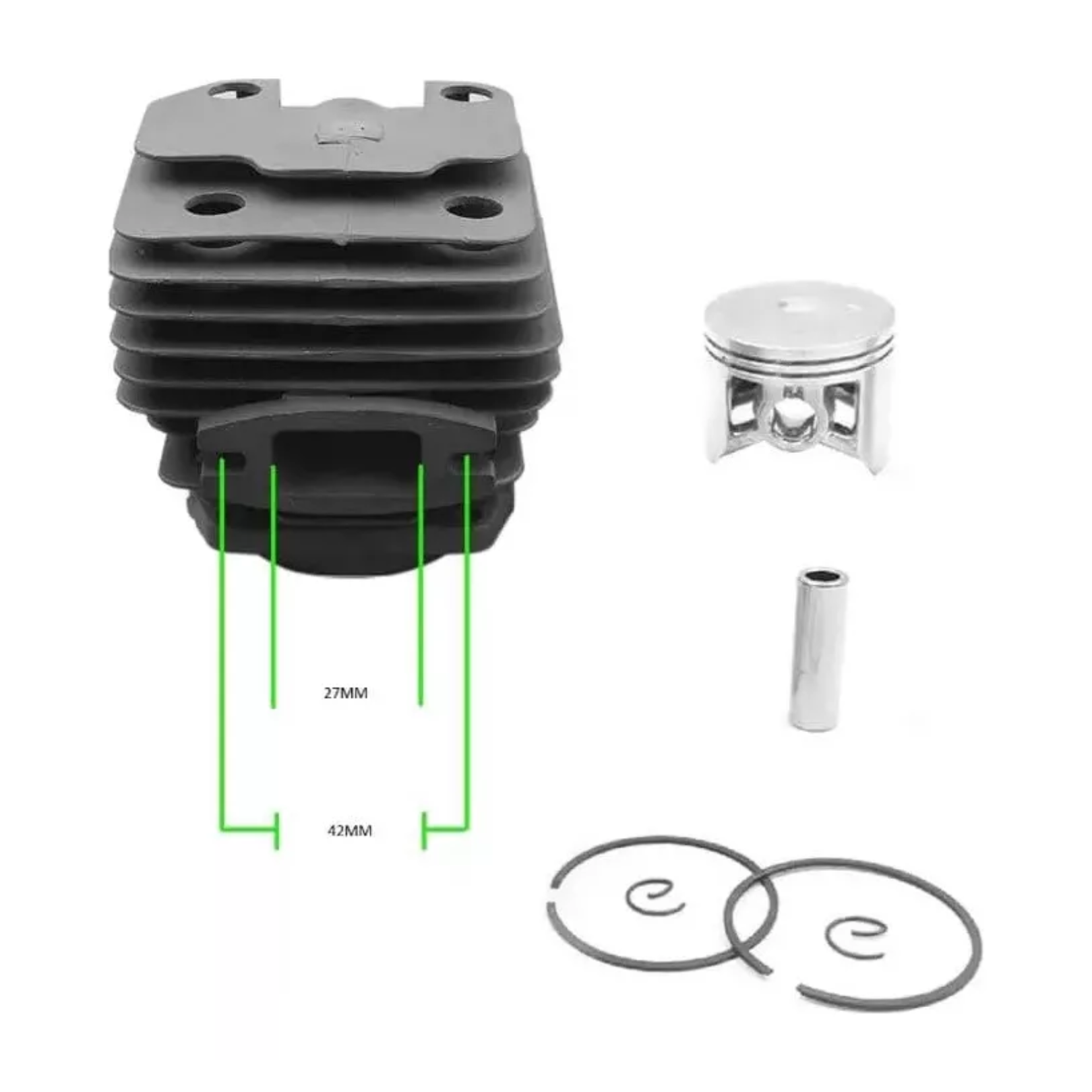 KIT 5200 CILINDRO PISTÓN Y ANILLOS MOTOSIERRA CHINA - 2