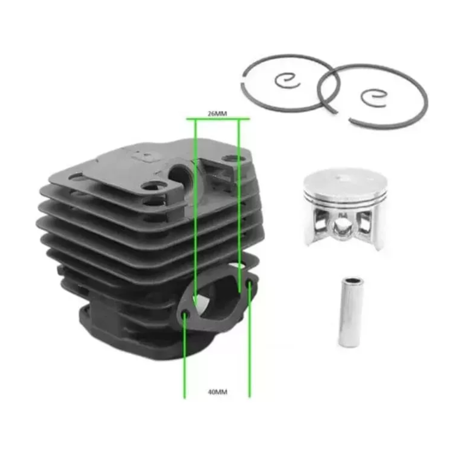 KIT 5200 CILINDRO PISTÓN Y ANILLOS MOTOSIERRA CHINA - 5