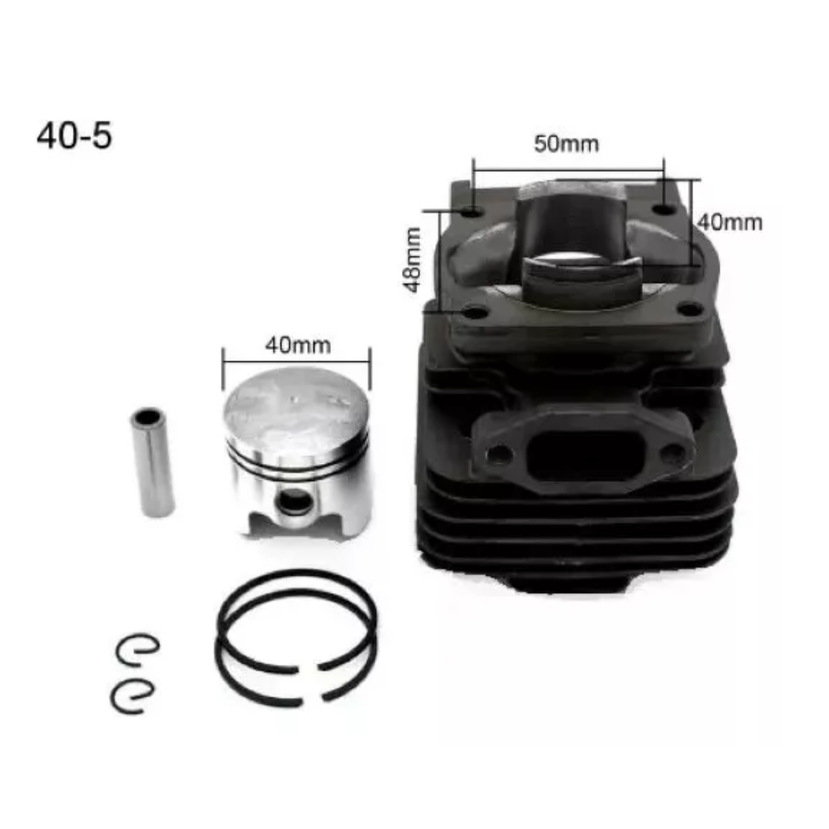 KIT 43 CC CILINDRO PISTÓN Y ANILLOS DESMALEZADORA CHINA - 2