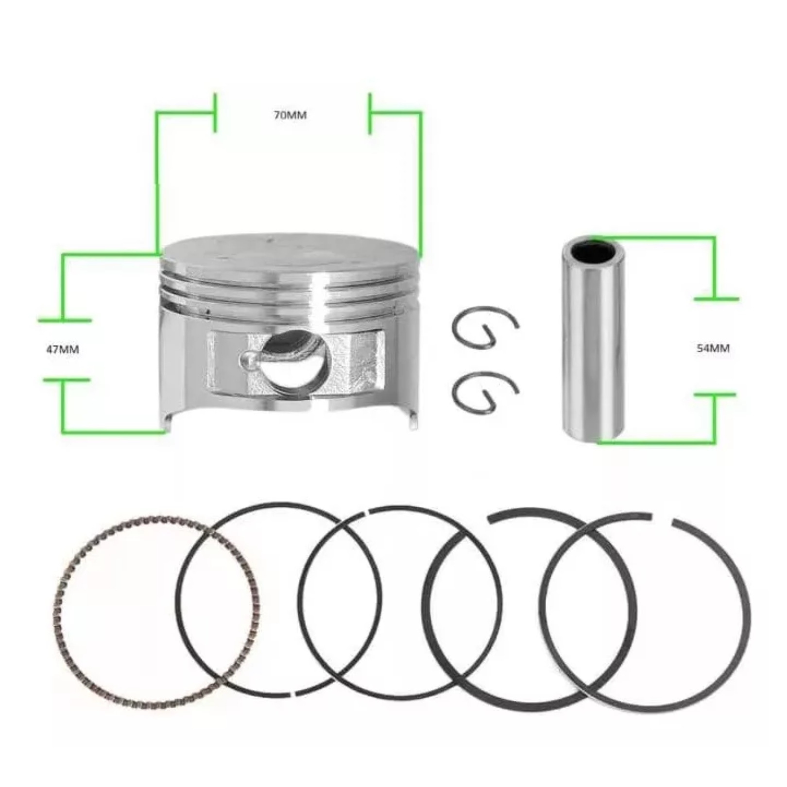 KIT DE PISTÓN Y ANILLOS GX220 75HP PARA MOTOR HONDA - 2