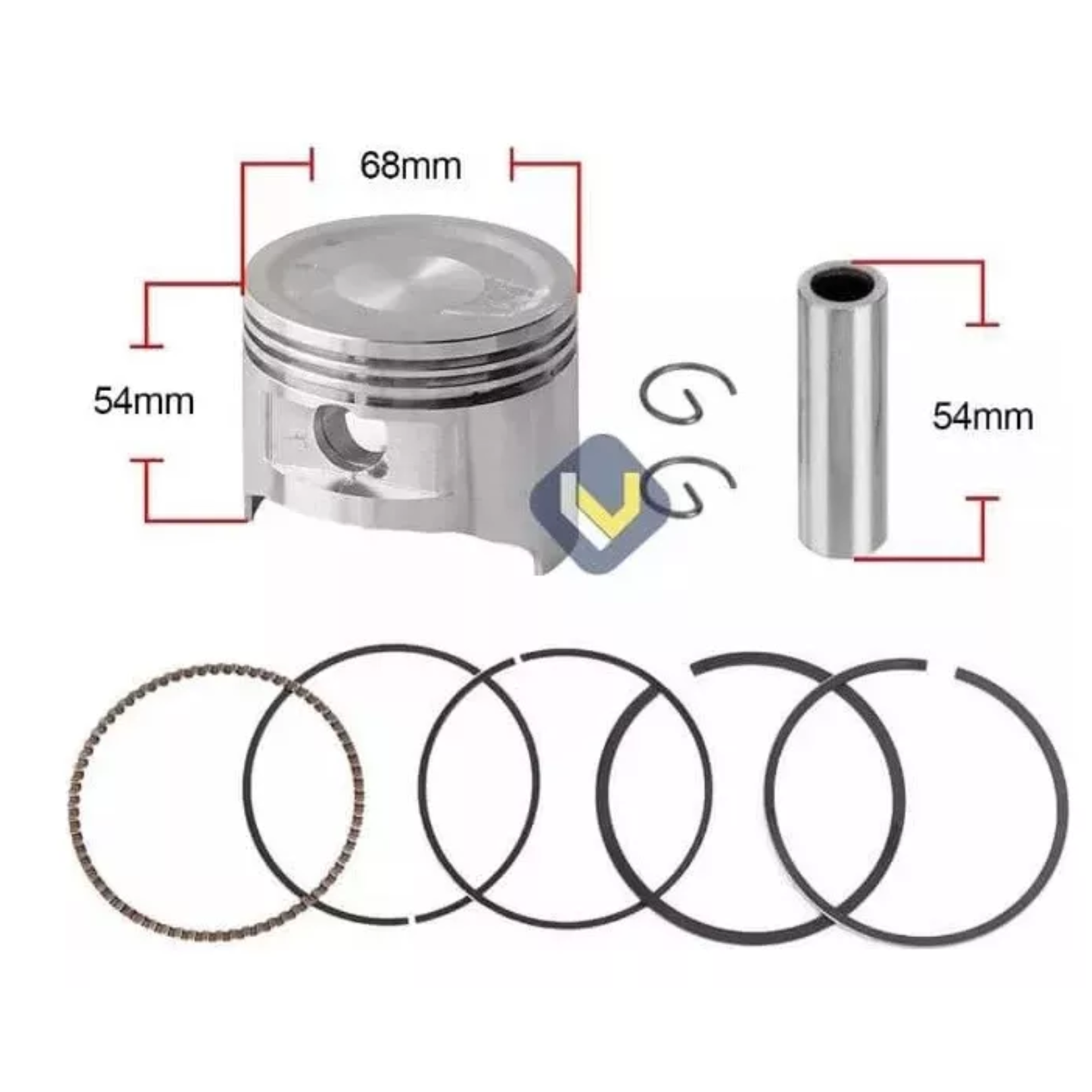 KIT GX160 65HP PISTÓN ANILLOS PARA MOTOR - 2