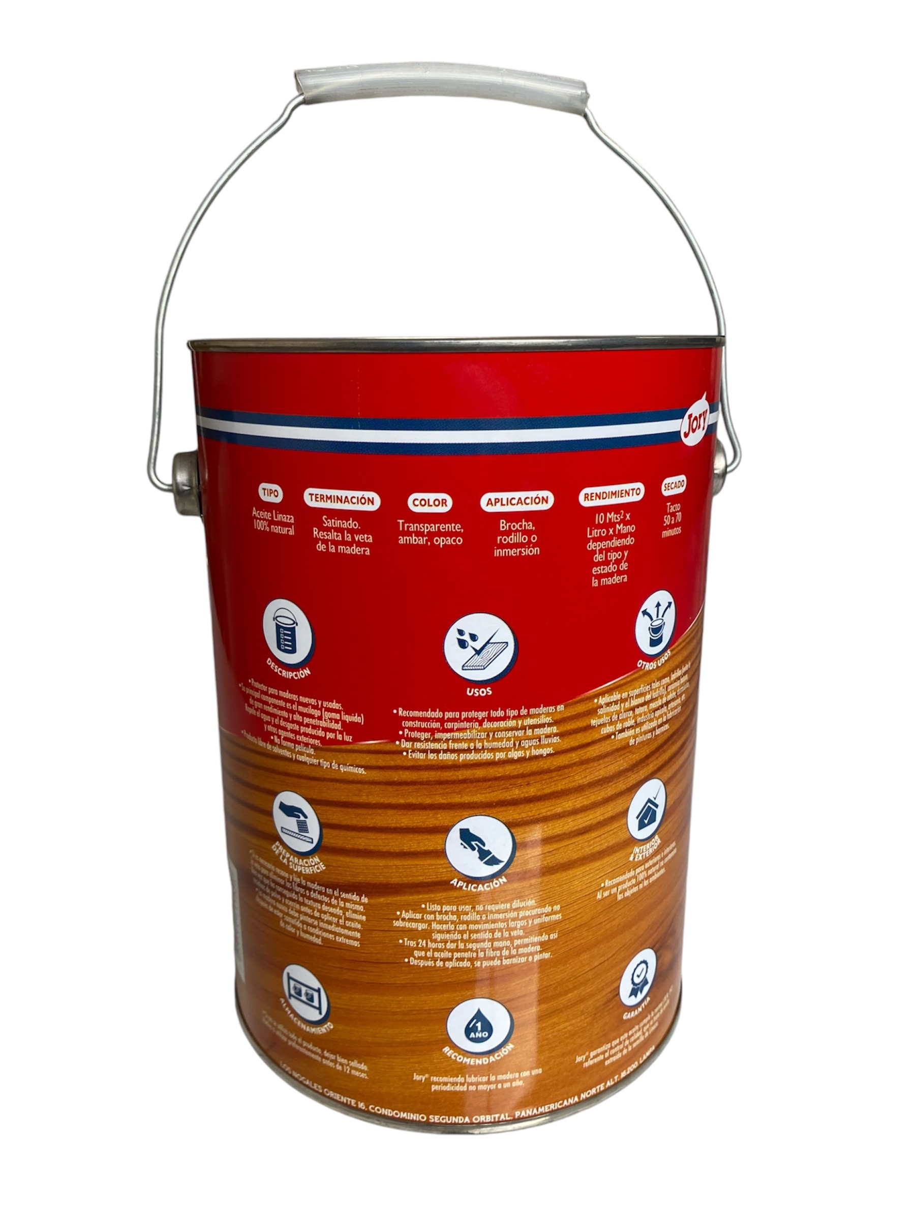 PROTECTOR DE MADERA JORY 1 GALON ACEITE LINAZA - 2