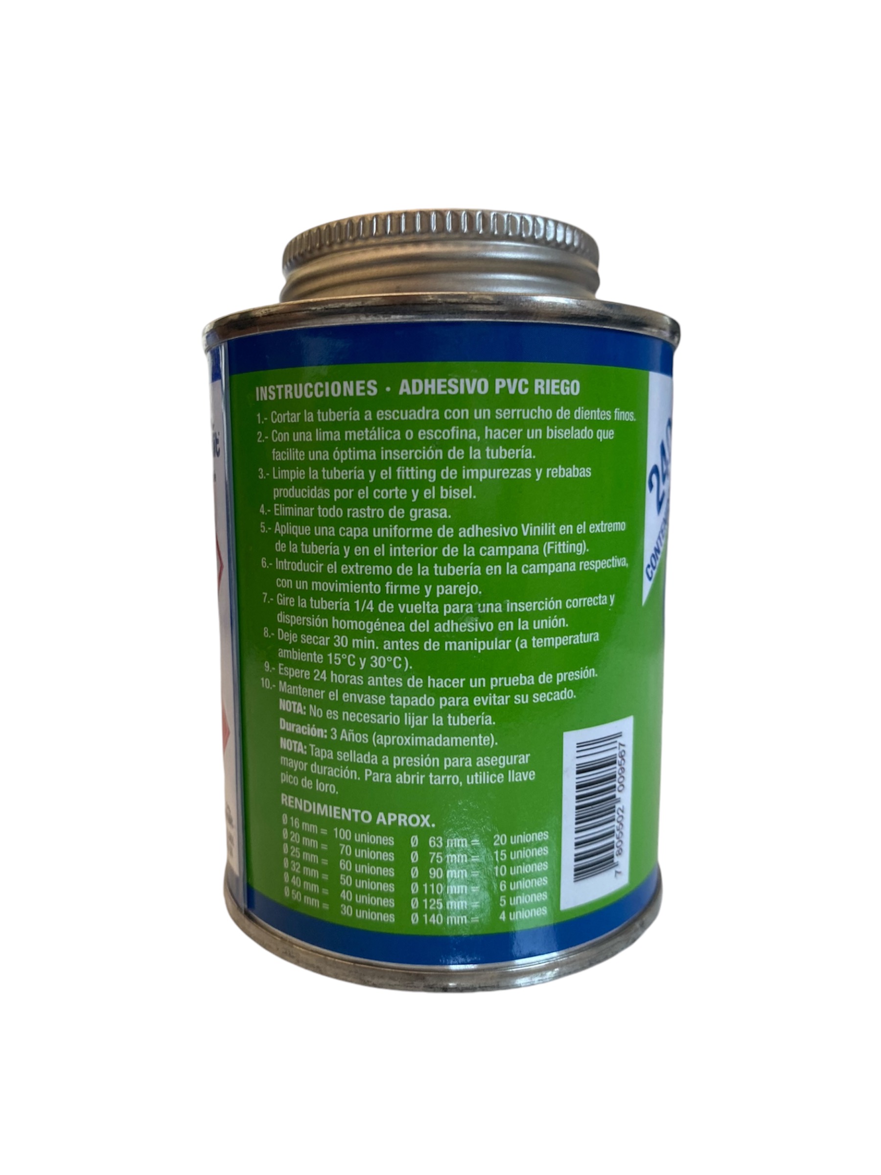 ADHESIVO PVC VINILIT RIEGO 240CC SECADO RAPIDO CON APLICADOR - 2