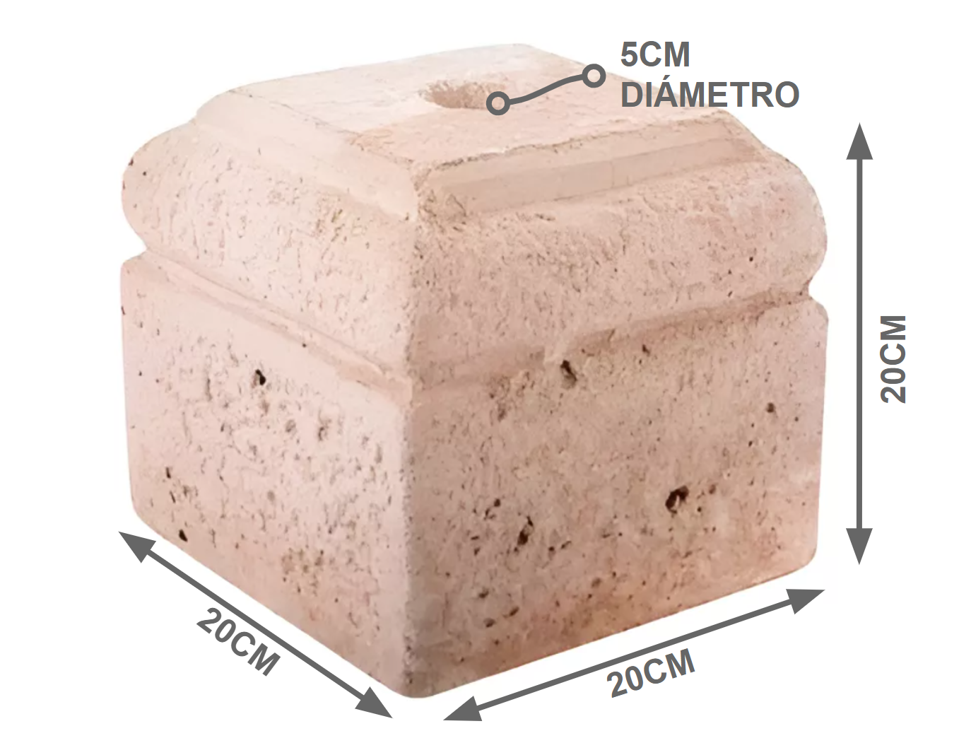 BASE QUITASOL 20X20 CM CUADRADA MEDIANA ESTANDAR 9 KG 20X20 CM - 2