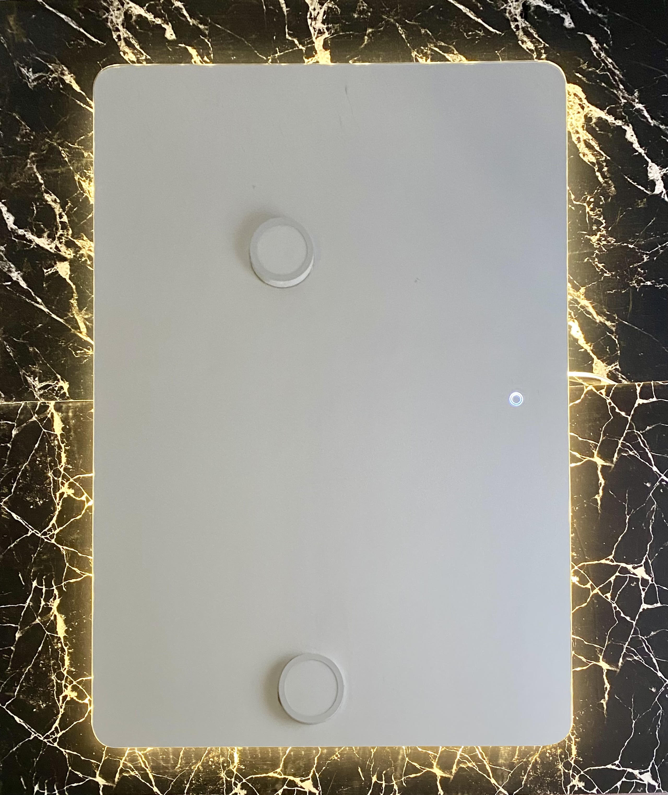 ESPEJO TAUMM BAÑO RECTANGULAR BLANCO GRANDE LUZ LED 3 COLORES 70X100CM - 2