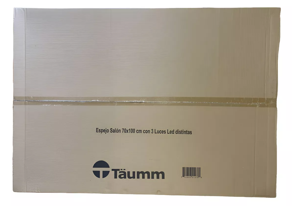 ESPEJO TAUMM BAÑO RECTANGULAR BLANCO GRANDE LUZ LED 3 COLORES 70X100CM - 3