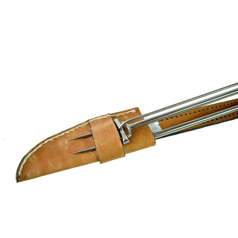 PARRILLERO CUCHILLO TENEDOR ASADOR GRANDE CIERVO ARTESANAL - 3