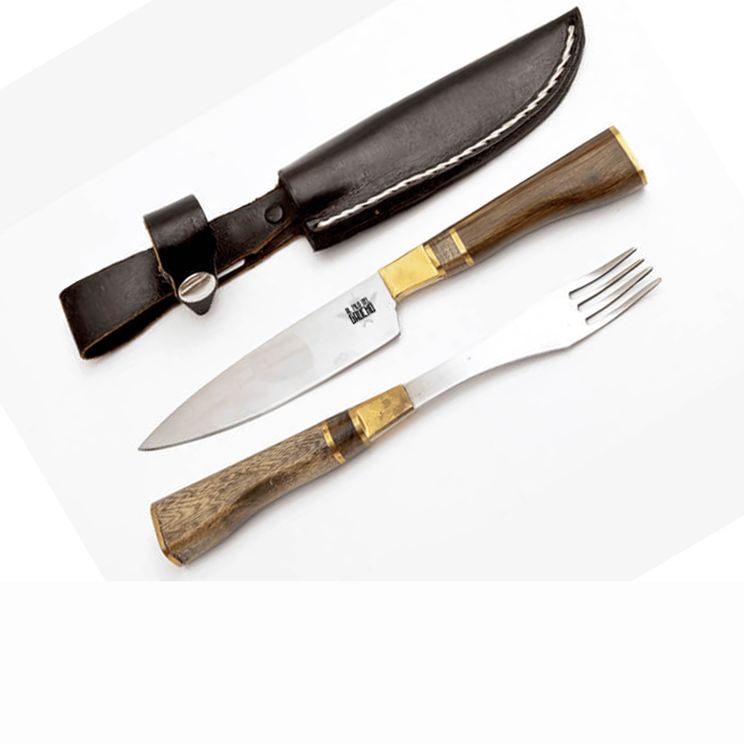 CUCHILLO TENEDOR CAMPESTRE ARTESANAL - 2
