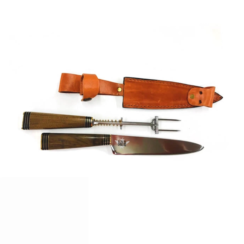 PARRILLERO CUCHILLO DESTENEDOR DELUX ARTESANAL - 1