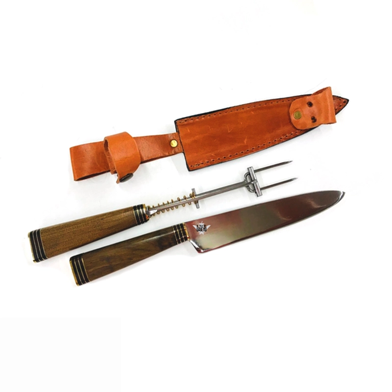 PARRILLERO CUCHILLO DESTENEDOR DELUX ARTESANAL - 2