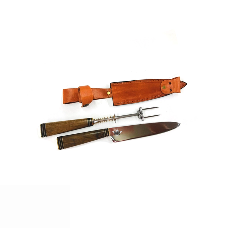 PARRILLERO CUCHILLO DESTENEDOR DELUX ARTESANAL - 3