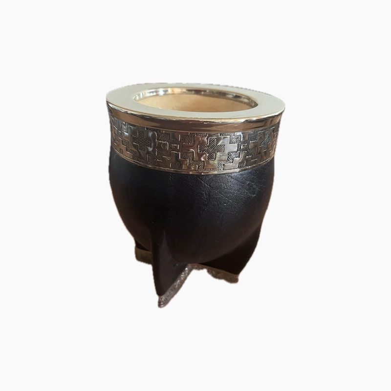 MATE CROCO IMPERIAL LISO NEGRO - 3