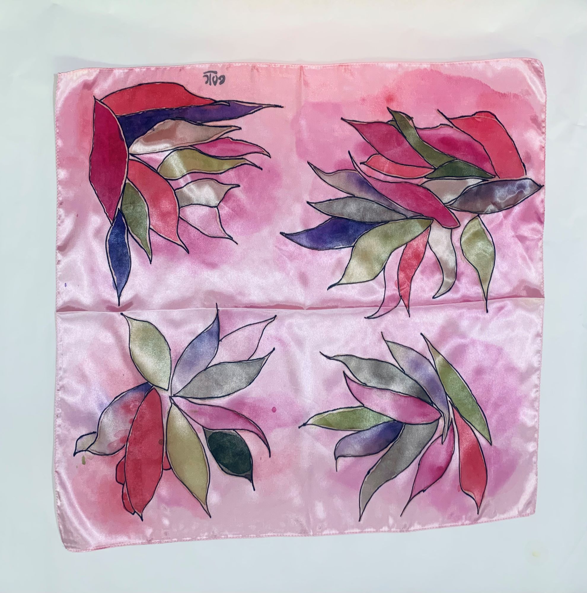 PAÑUELO GOIC DISEÑOS ROSA HECHO A MANO DISEÑO EXCLUSIVO - 3