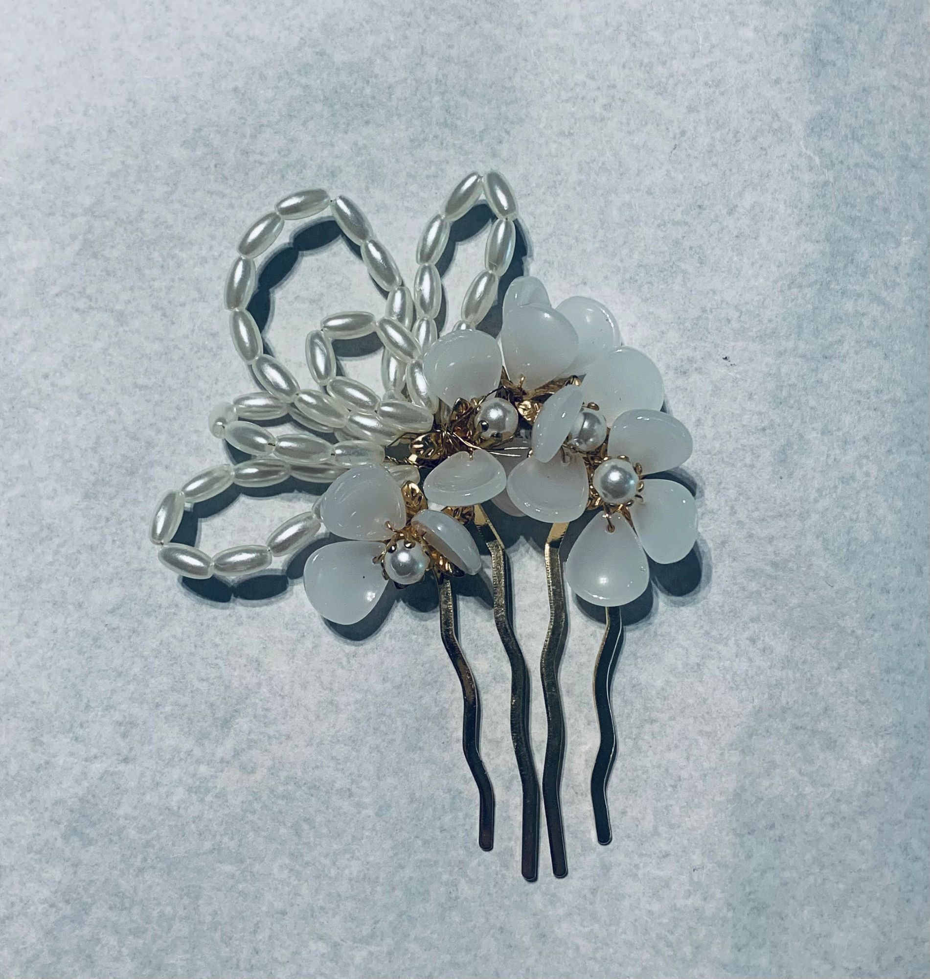 TOCADO DE NOVIA GOIC DISEÑOS HECHO A MANO DISEÑO EXCLUSIVO - 1