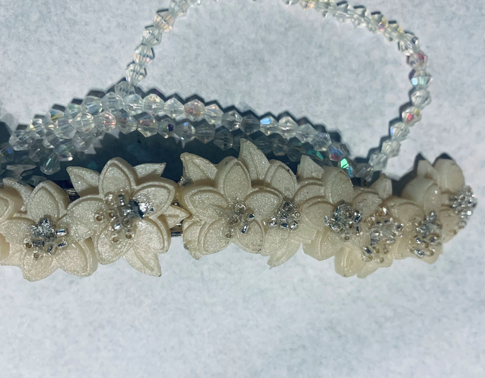 TOCADO DE NOVIA GOIC DISEÑOS HECHO A MANO DISEÑO EXCLUSIVO - 3