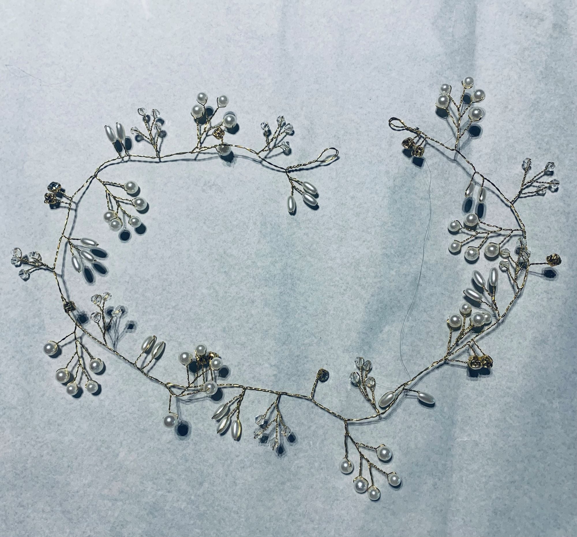 TOCADO DE NOVIA GOIC DISEÑOS HECHO A MANO DISEÑO EXCLUSIVO - 1
