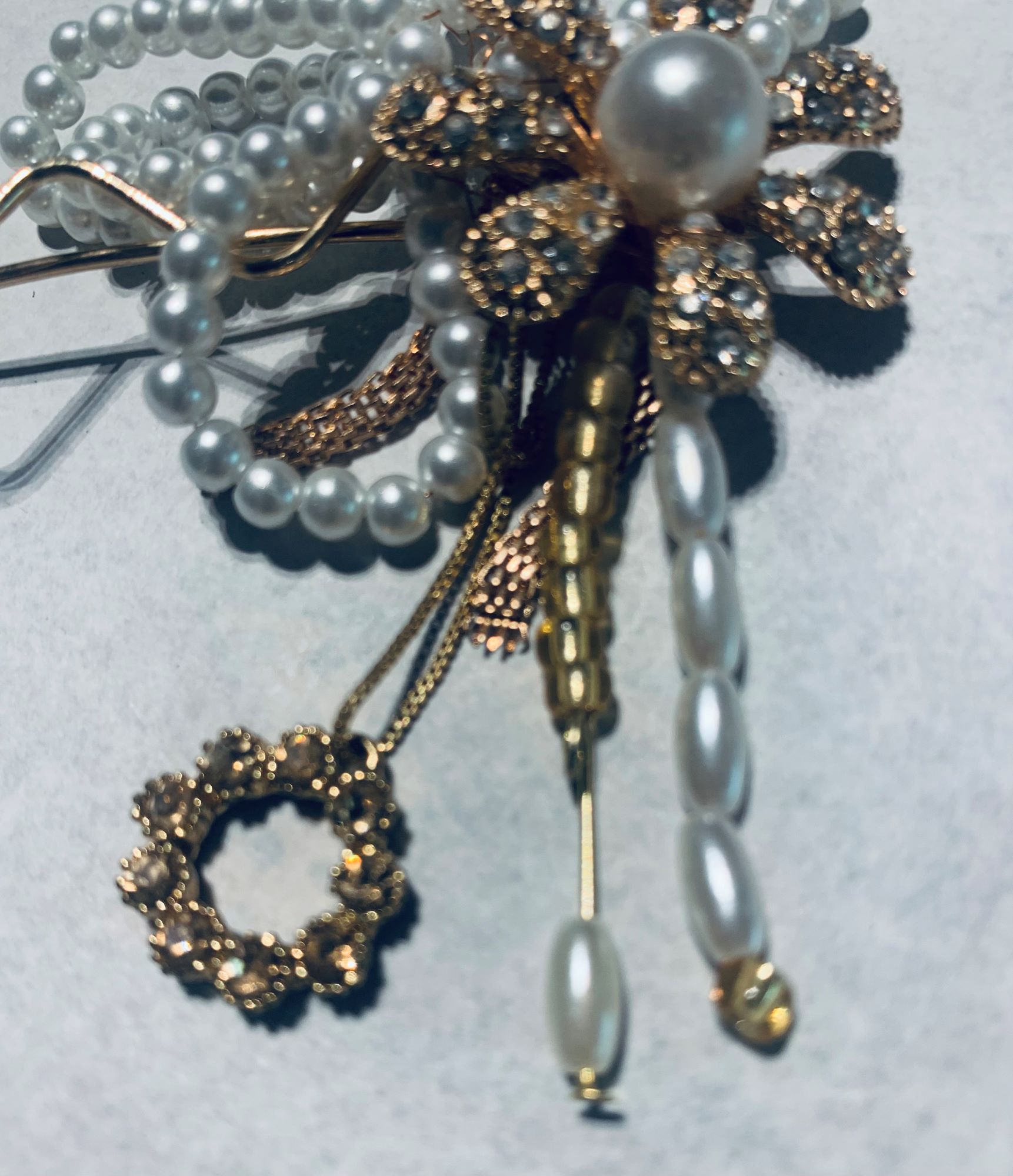 TOCADO DE NOVIA HECHO A MANO DISEÑO EXCLUSIVO - 1