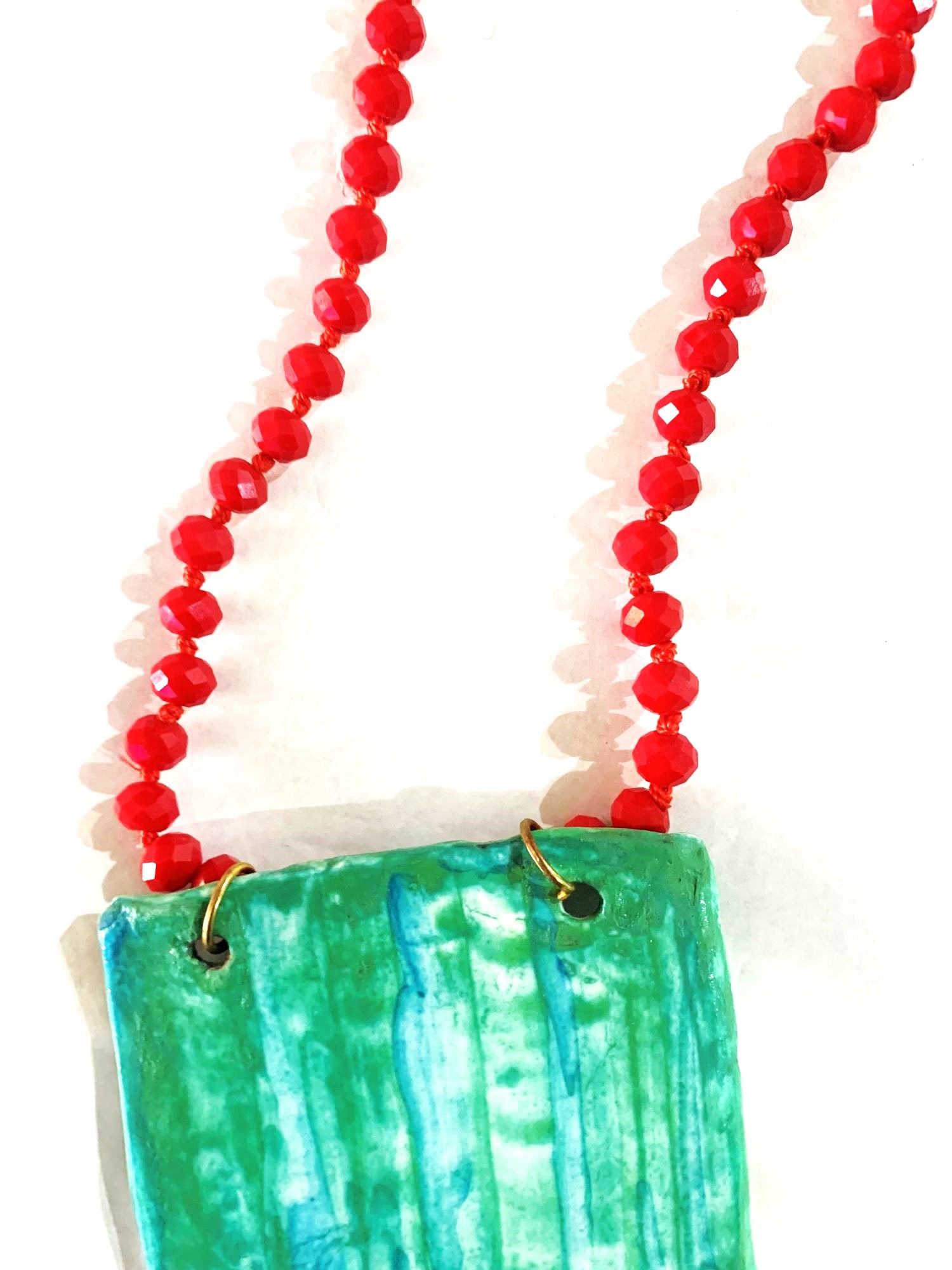 COLLAR DE PORCELANA GOIC DISEÑOS HECHO A MANO DISEÑO EXCLUSIVO - 3