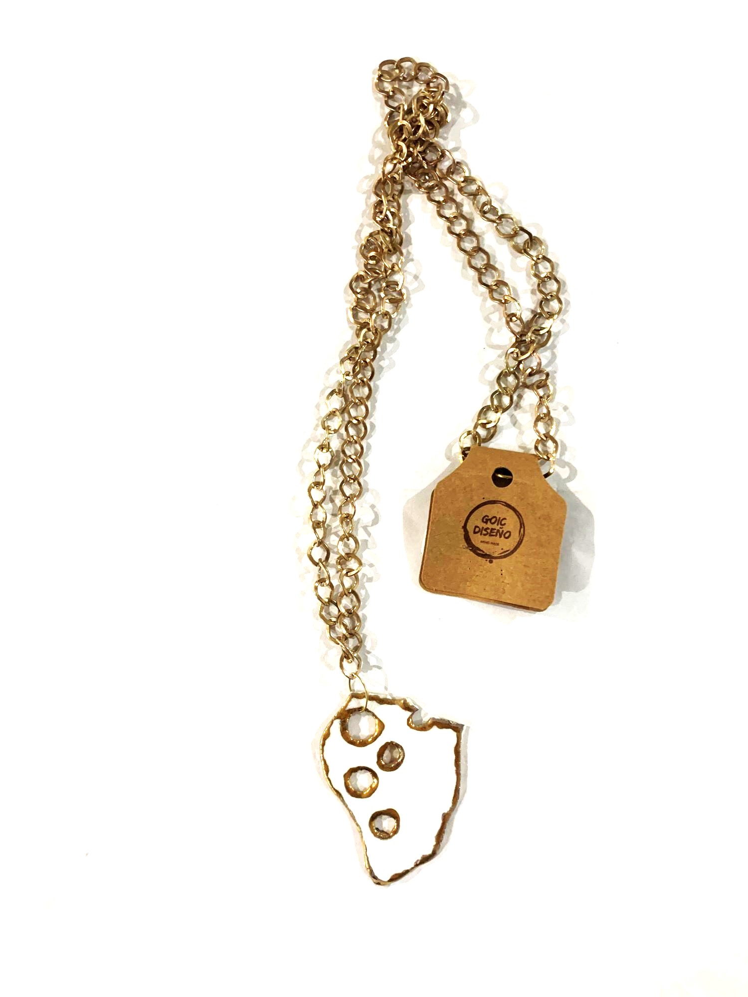 COLLAR DE PORCELANA GOIC DISEÑOS HECHO A MANO DISEÑO EXCLUSIVO - 1