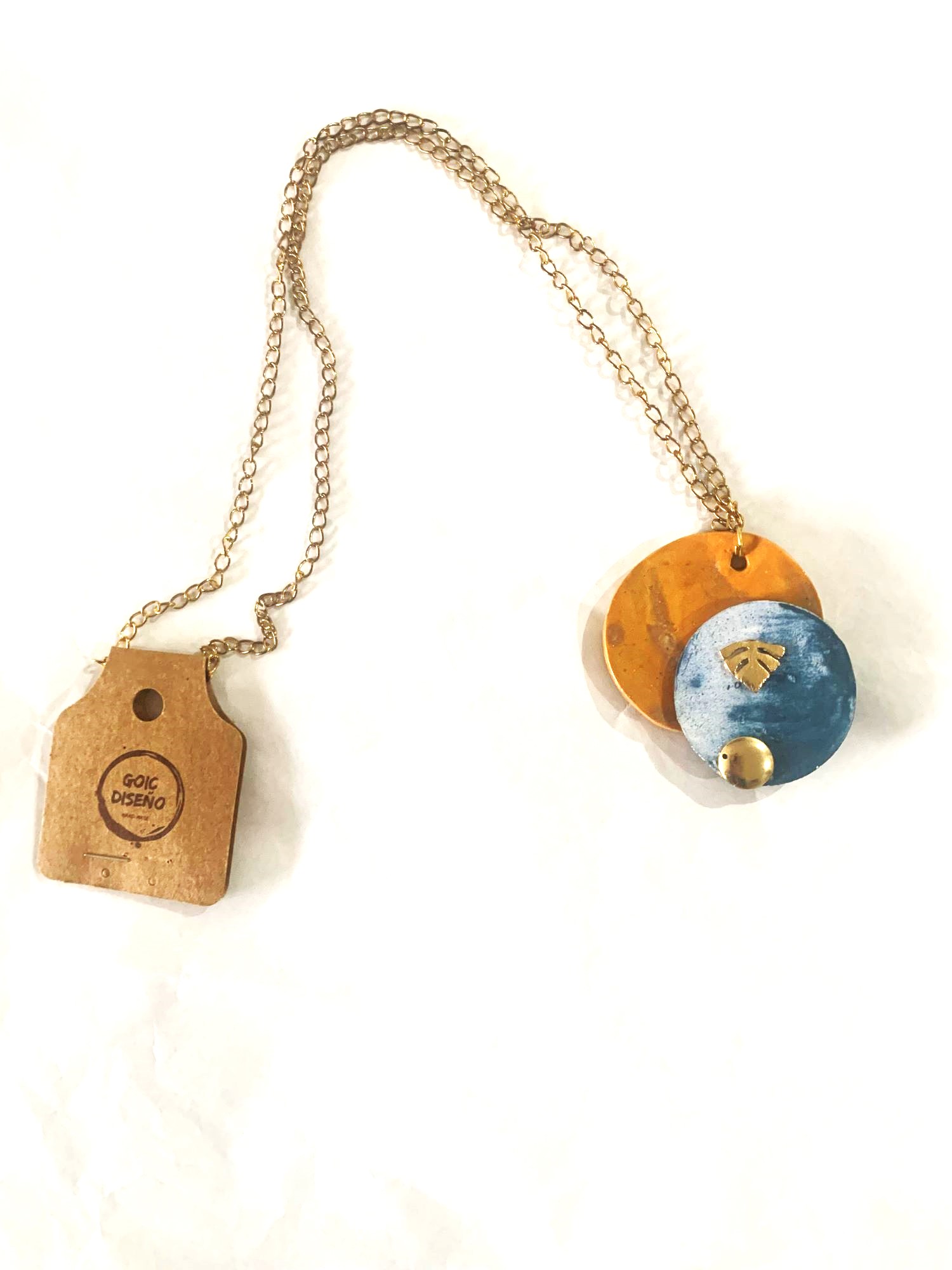 COLLAR DE PORCELANA GOIC DISEÑOS HECHO A MANO DISEÑO EXCLUSIVO - 1