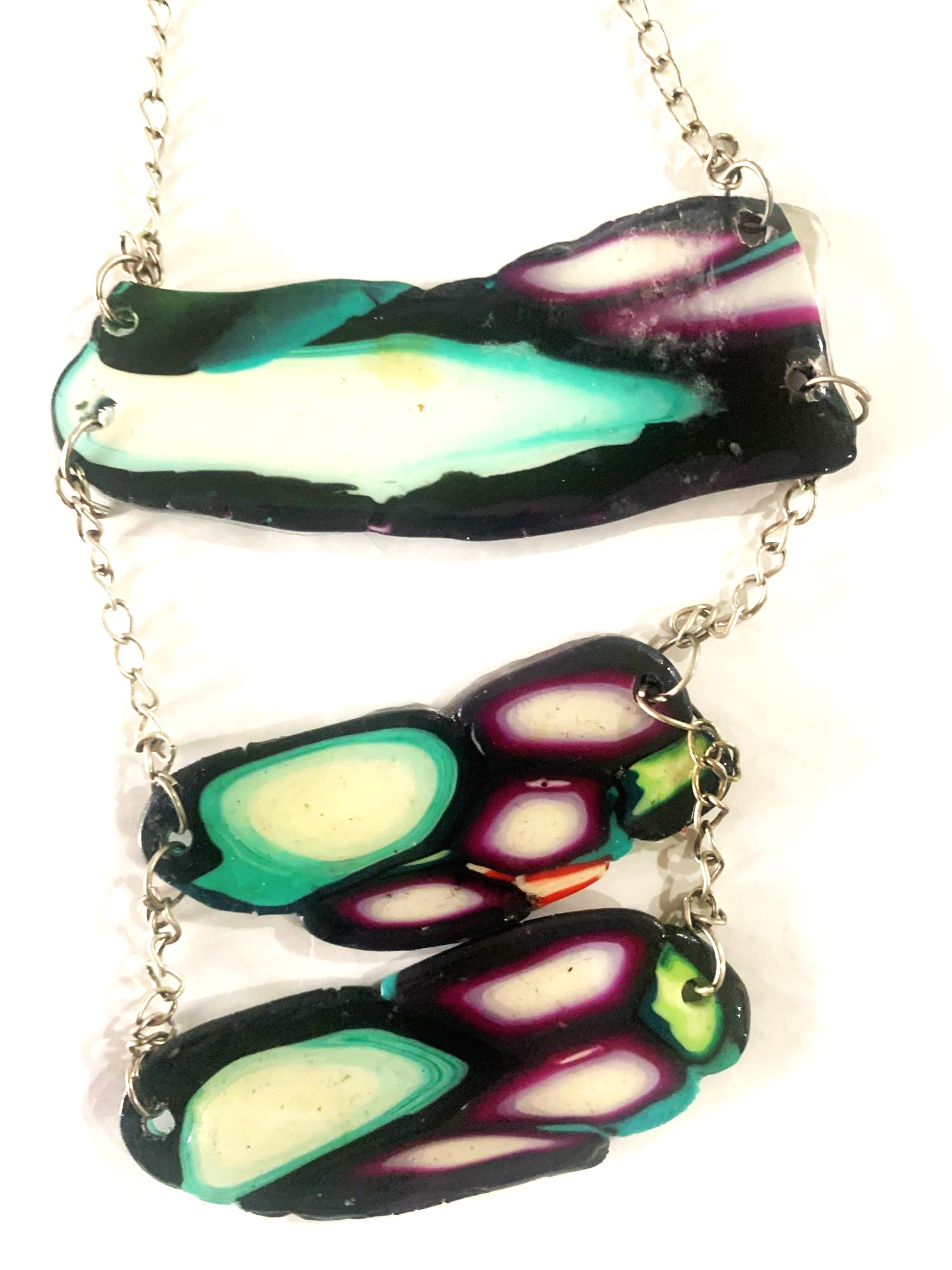 COLLAR DE PORCELANA GOIC DISEÑOS HECHO A MANO DISEÑO EXCLUSIVO - 3