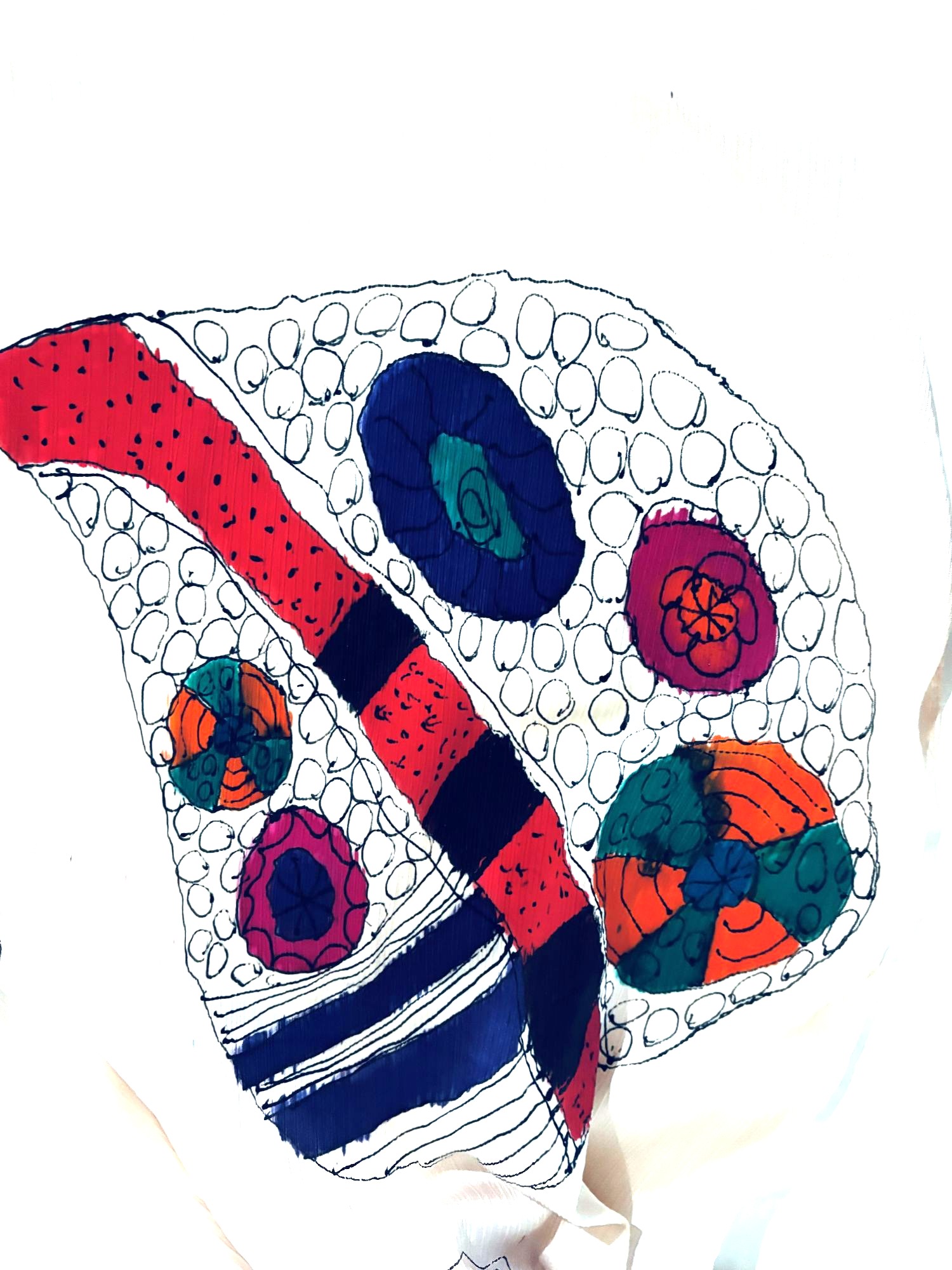 PAÑUELO GOIC DISEÑOS MULTICOLOR HECHO A MANO EXCLUSIVO - 3