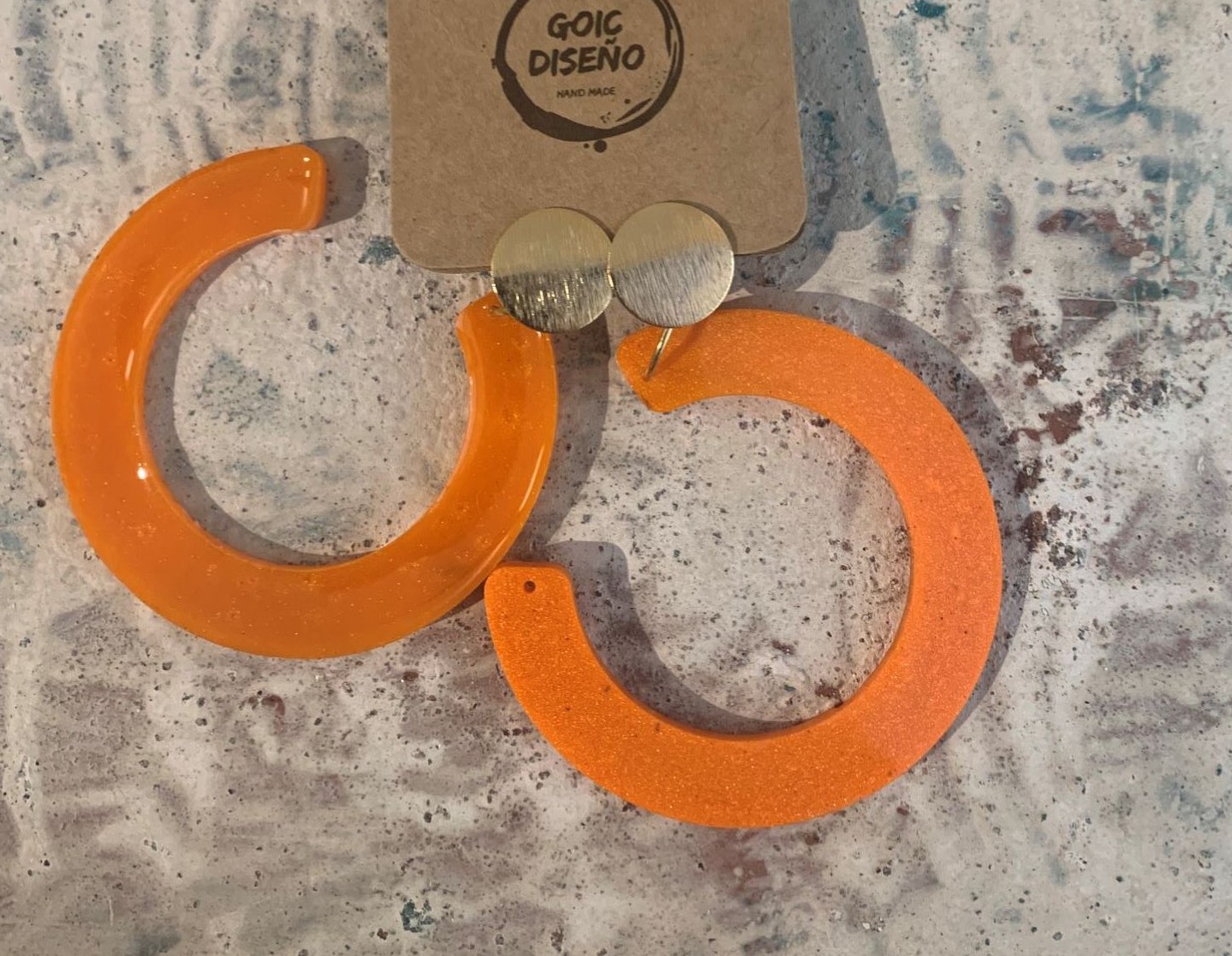 AROS DE RESINA HECHOS A MANO DISEÑO EXCLUSIVO - 2