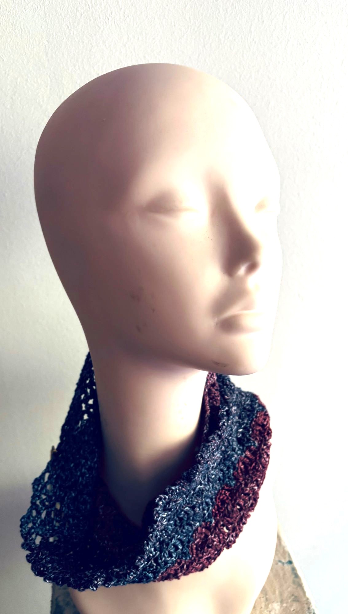CUELLO DE SEDA TEJIDO A MANO DISEÑO EXCLUSIVO - 2
