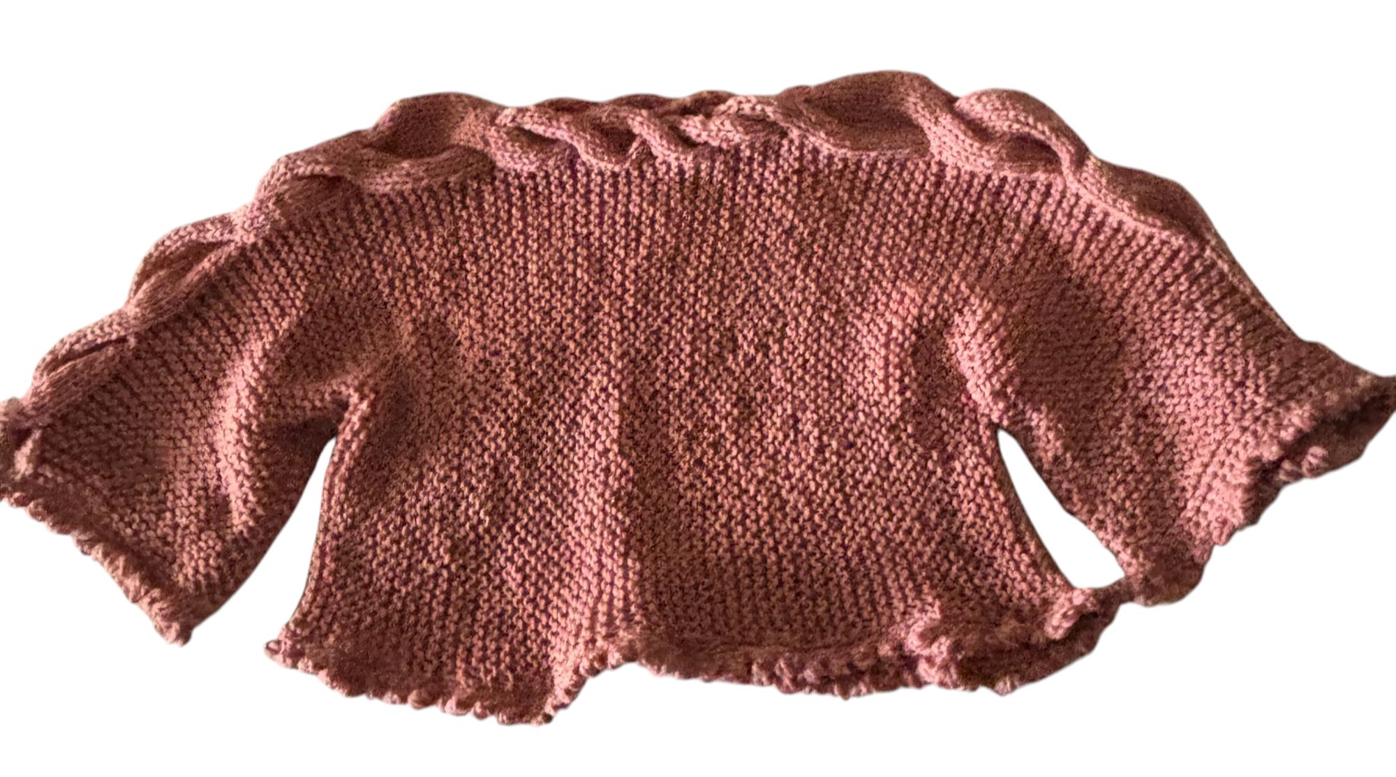 CHALECO DE LANA TEJIDO A MANO DISEÑO EXCLUSIVO - 1
