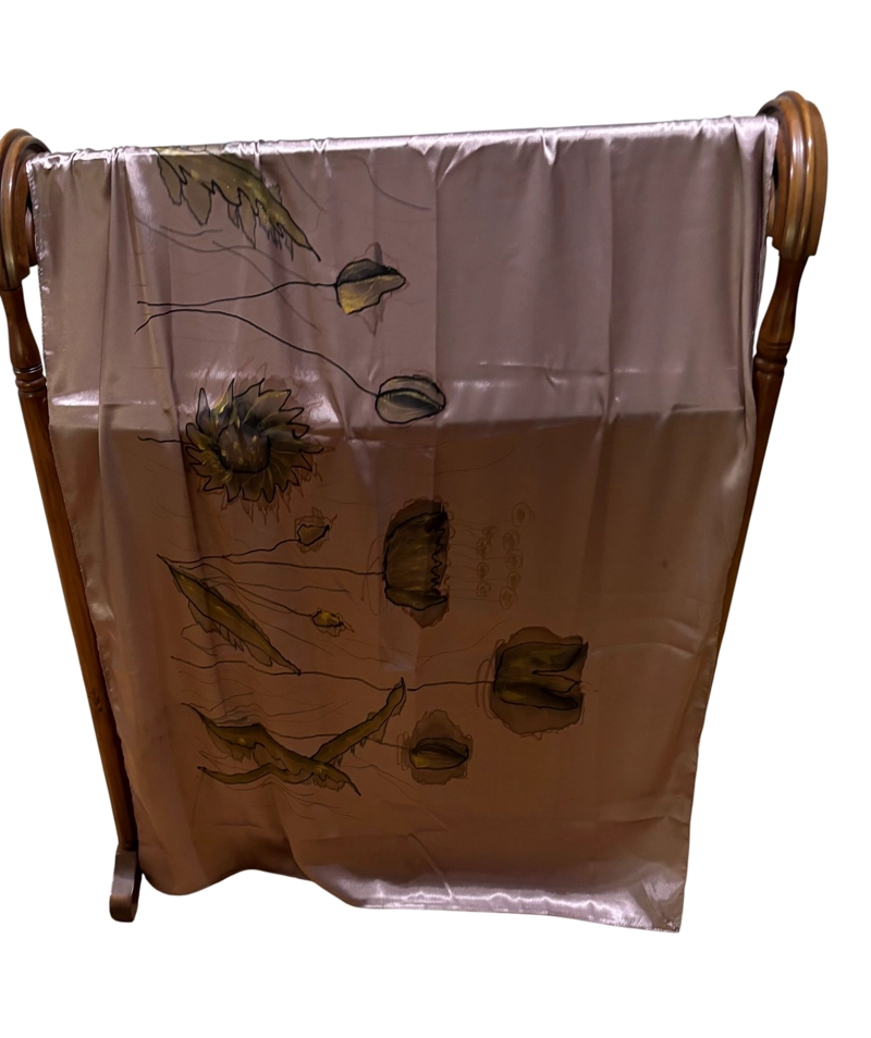 PAÑUELO DE VISCOSA PINTADO A MANO DISEÑO EXCLUSIVO - 2