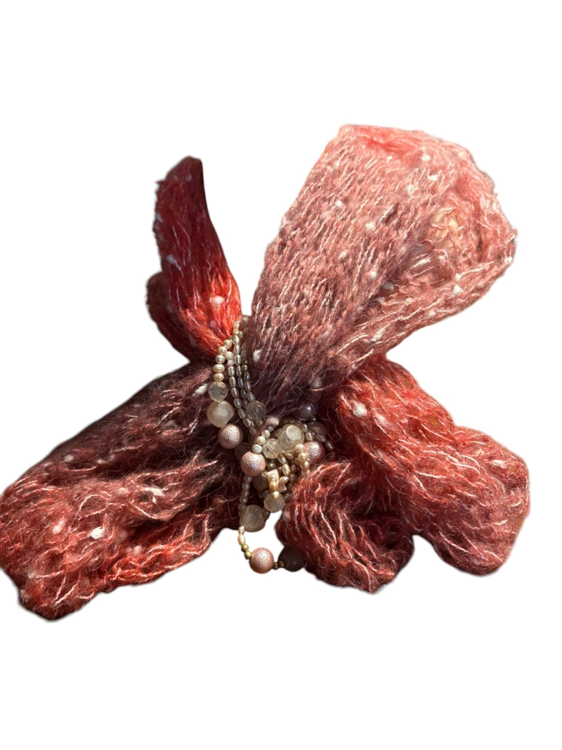 CUELLO DE LANA TEJIDO A MANO   DISEÑO EXCLUSIVO - 1