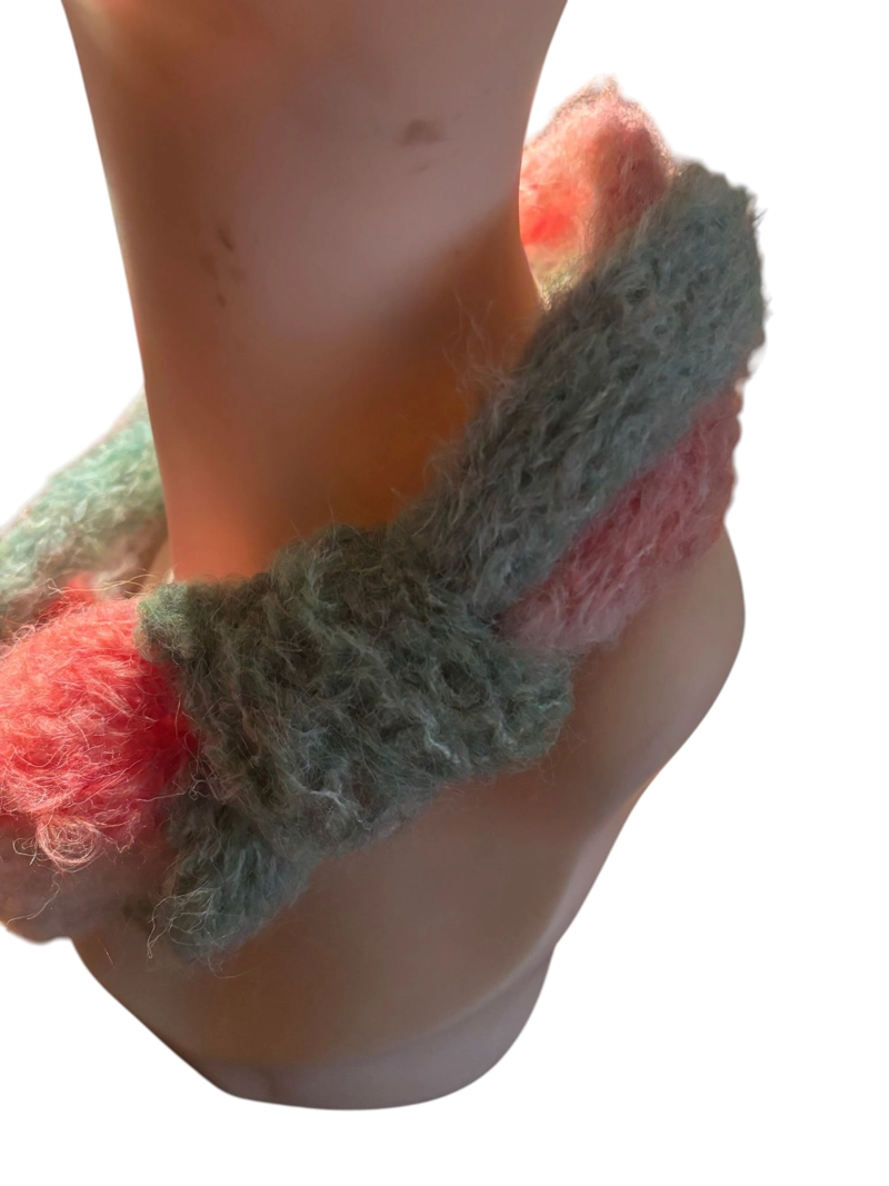 CUELLO DE LANA MOHAIR TEJIDO A MANO DISEÑO EXCLUSIVO - 3