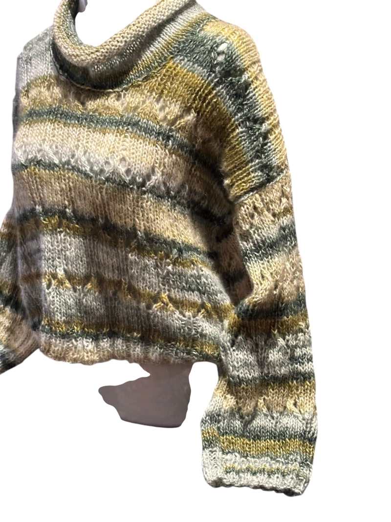 CHALECO DE LANA MOHAIR TEJIDO A MANO - 2