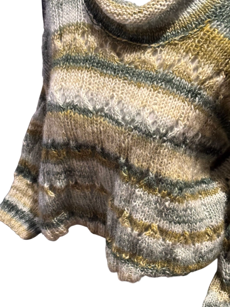 CHALECO DE LANA MOHAIR TEJIDO A MANO - 3