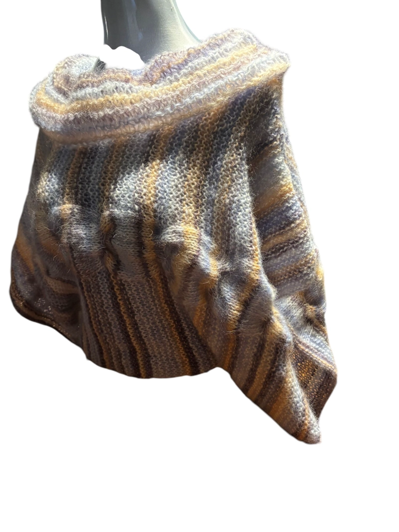 CHALECO LANA MOHAIR TEJIDO A MANO DISEÑO EXCLUSIVO - 3