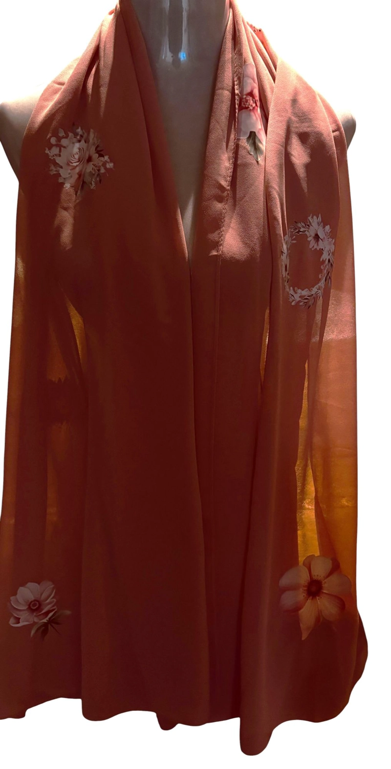 PAÑUELO DE VISCOSA ESTAMPADO A MANO DISEÑO EXCLUSIVO - 2