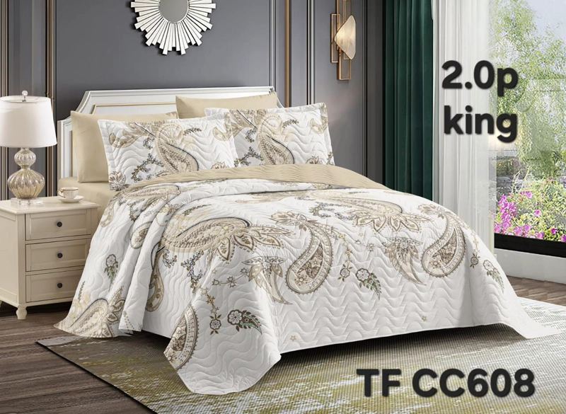 CUBRECAMAS QUILT VERANO 2P 230X250 + 2 FUNDAS DE ALMOHADAS - 1