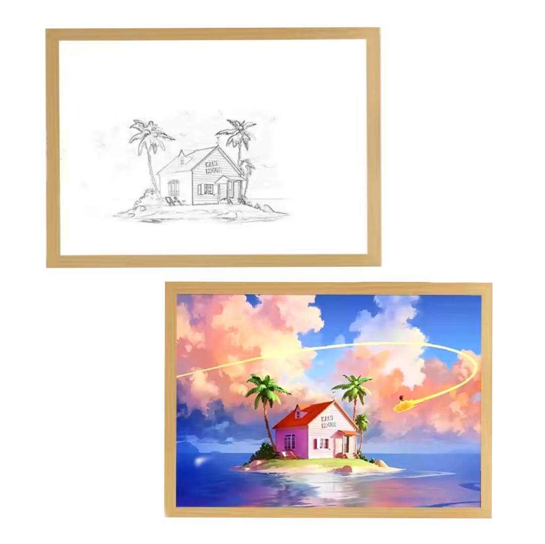 CUADRO LED DE CASA KAME HOUSE 23X18CM - 1