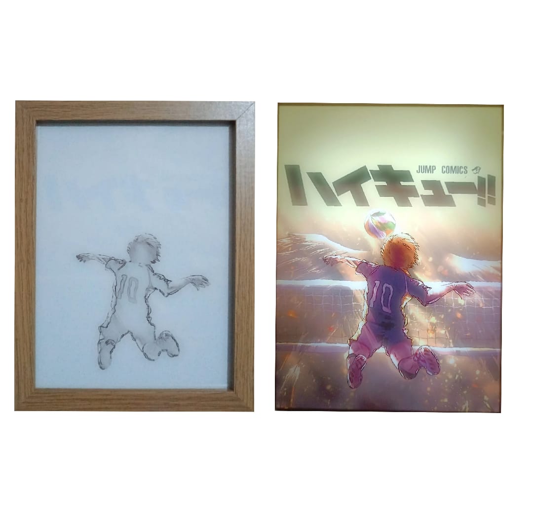 CUADRO LED DE HAIKYUU 23X18CM - 1