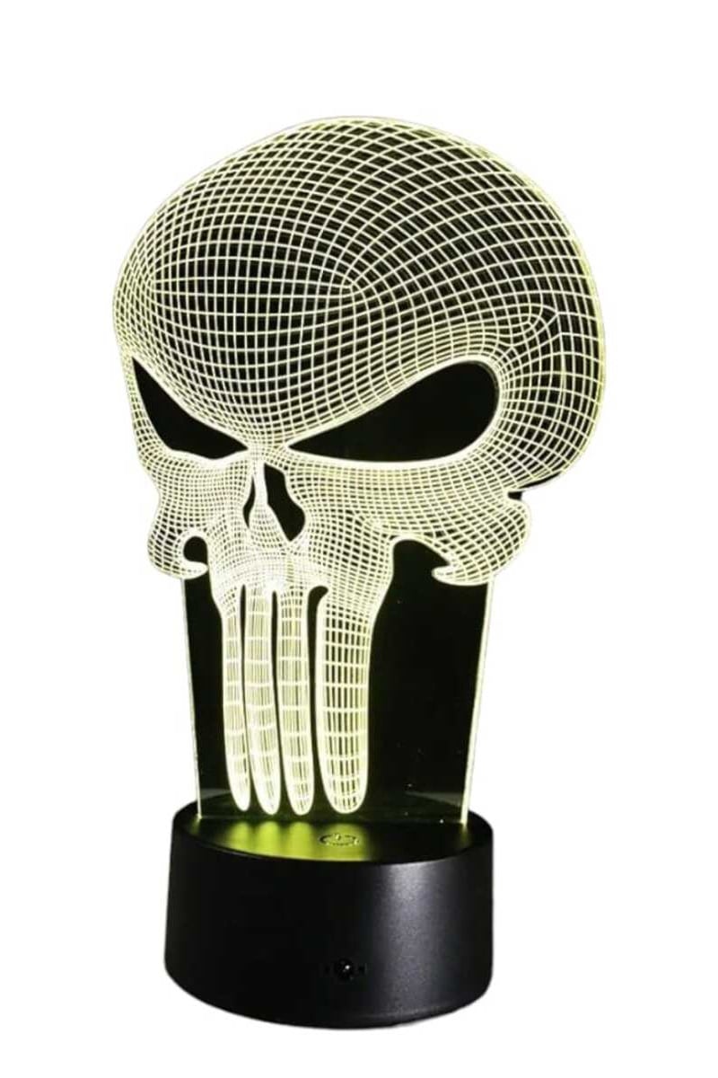 LAMPARA ILUSION 3D PUNISHER DE 7 COLORES - 4