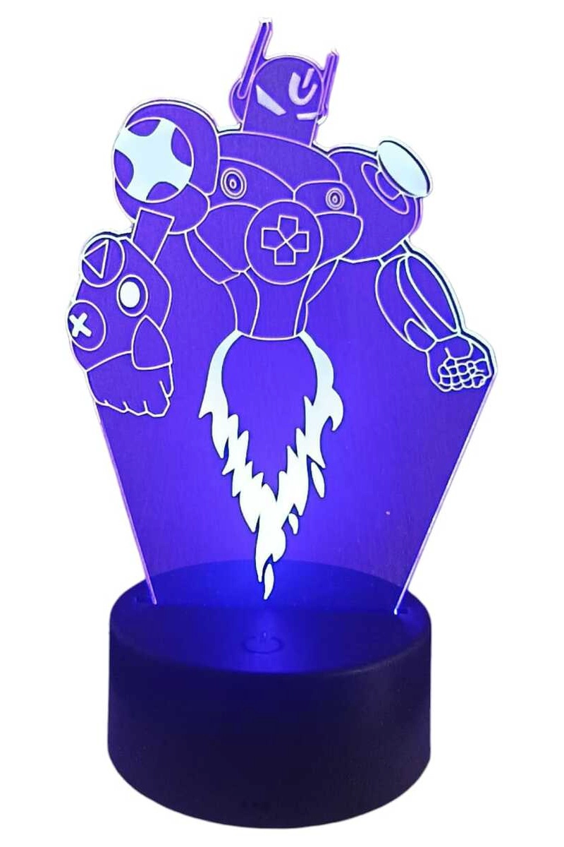 LAMPARA ILUSION 3D ROBOT DE 7 COLORES - 4