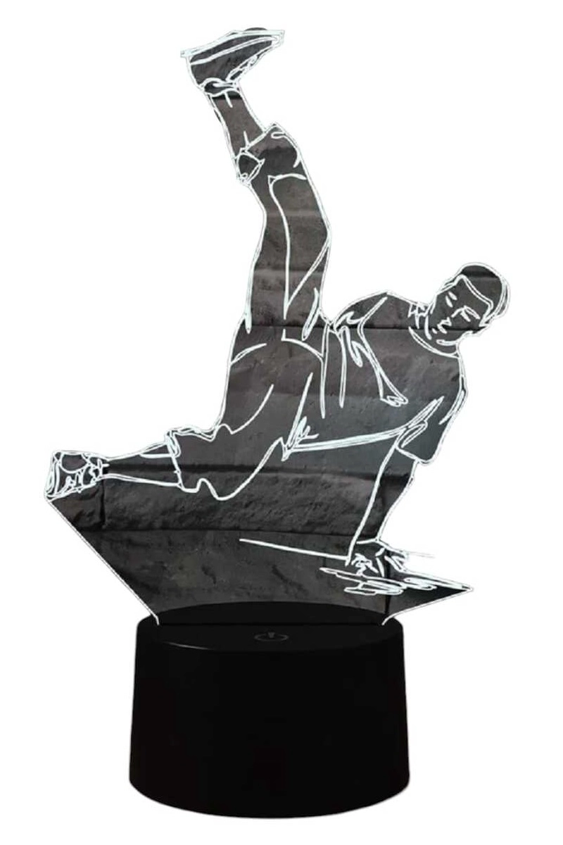 LAMPARA ILUSION 3D BREAK DANCE DE 7 COLORES - 1