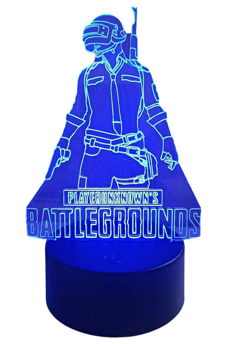 LAMPARA ILUSION PUBG BATTLEGROUNDS DE 7 COLORES - 1