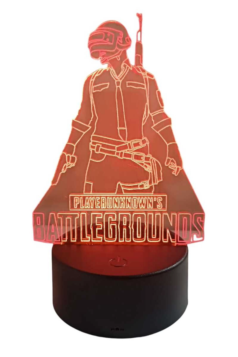 LAMPARA ILUSION PUBG BATTLEGROUNDS DE 7 COLORES - 2