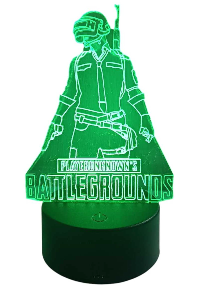 LAMPARA ILUSION PUBG BATTLEGROUNDS DE 7 COLORES - 3
